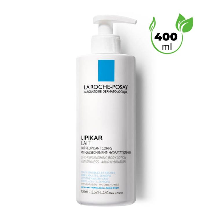 La Roche-Posay Lipikar - Lait Corps Hydratant - Anti Dessèchement  - 400 ml - Peaux sèches et sensibles