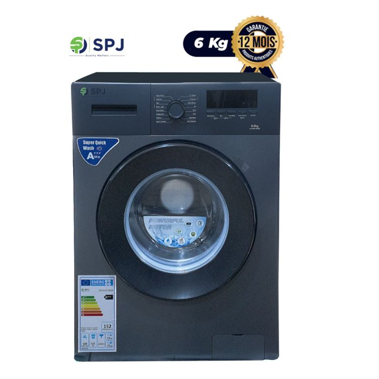 Automatic Washing Machine - SPJ - 6 kg, A+++ energy efficiency sold on Glotelho at Cameroon price