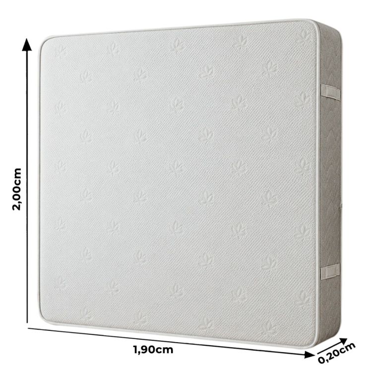 Matelas Orthopédique RIYANA - Très Confortable - 200x190x20 cm - Bleu Ciel  | Glotelho Cameroun