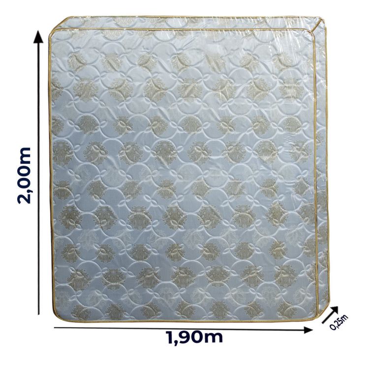 Matelas Orthopédique RIYANA - Très Confortable - 200x190x25 cm - Bleu Ciel | Glotelho Cameroun
