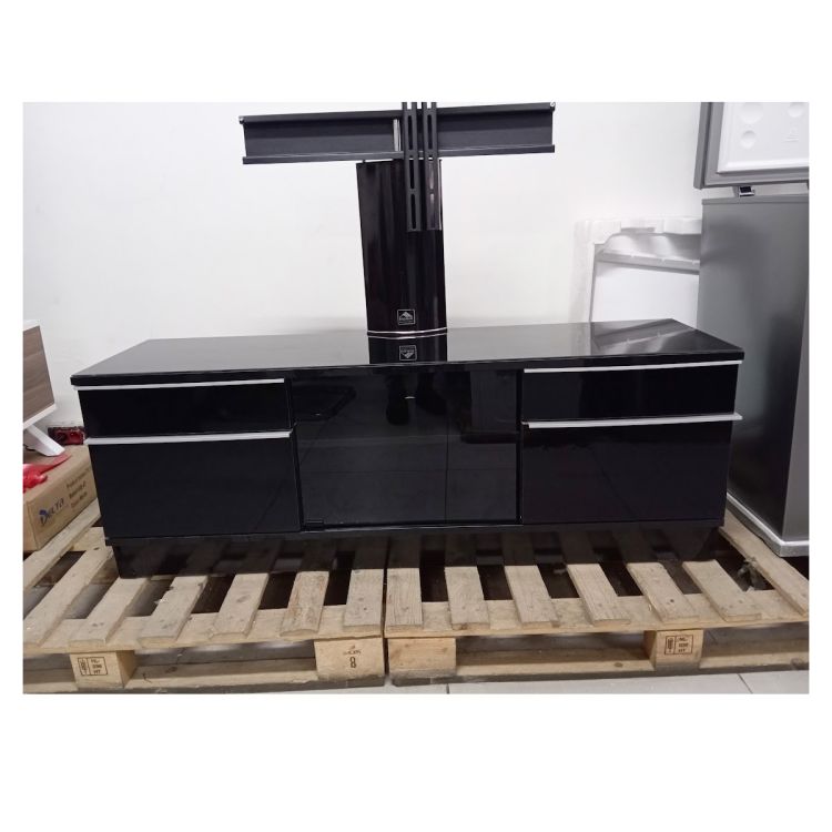 Meuble TV VENUS - PC4-130 - Jusqu'à 55 pouce - Noir/Marron|Glotelho