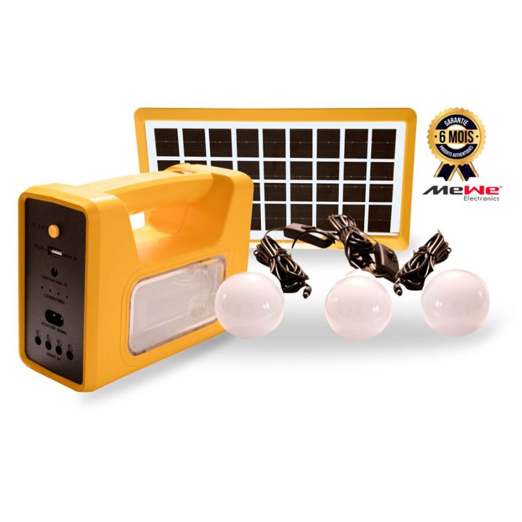 MEWE Kit d'éclairage solaire standard - MWSLK-SV04Y - prix Cameroun