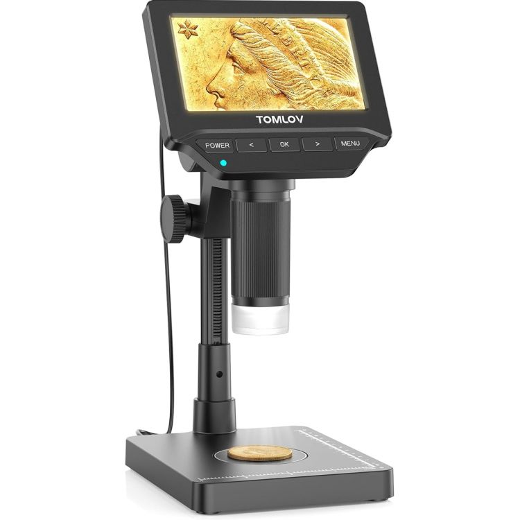 Microscope Numérique TOMLOV DM4W avec Balance de Précision Intégrée