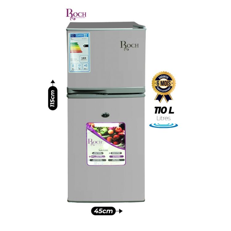 Réfrigérateur - ROCH - 160 Litres - RFR-195 - 6 mois de garantie  |Glotelho Cameroun