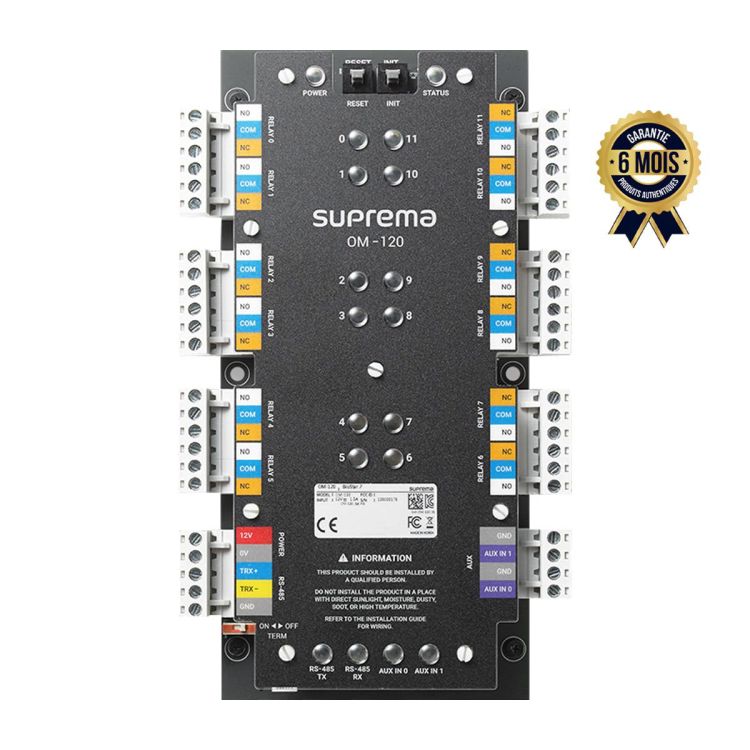 Module d'extension de sorties multiples - Suprema OM-120 - 6 Mois