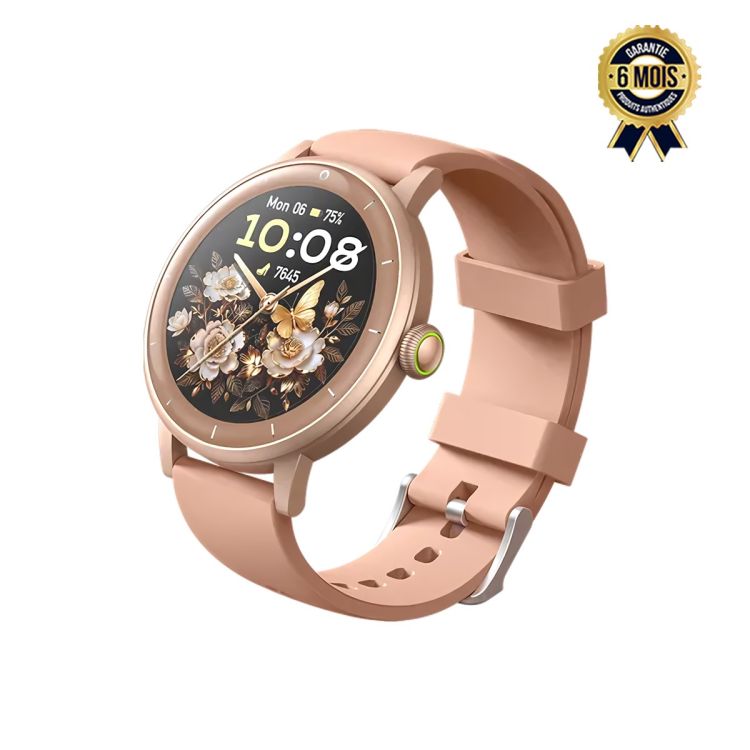 Montre connectée Oraimo Watch Muse 2 Lite, couleur or, garantie 6 mois, prix Cameroun. 