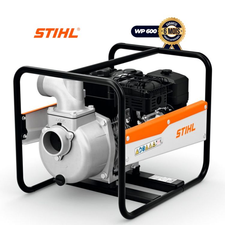 Motopompe à essence - STIHL WP 600 (63 m³/h, 212 cm³, 5000 l/min) - Garantie 6 mois