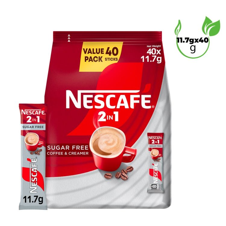 Nescafé 2in1 Original Sans Sucre – Pack de 40 Sachets de 11,7g