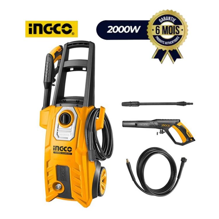 INGCO High Pressure Cleaner - 2000W - 06 months| Glotelho Cameroon