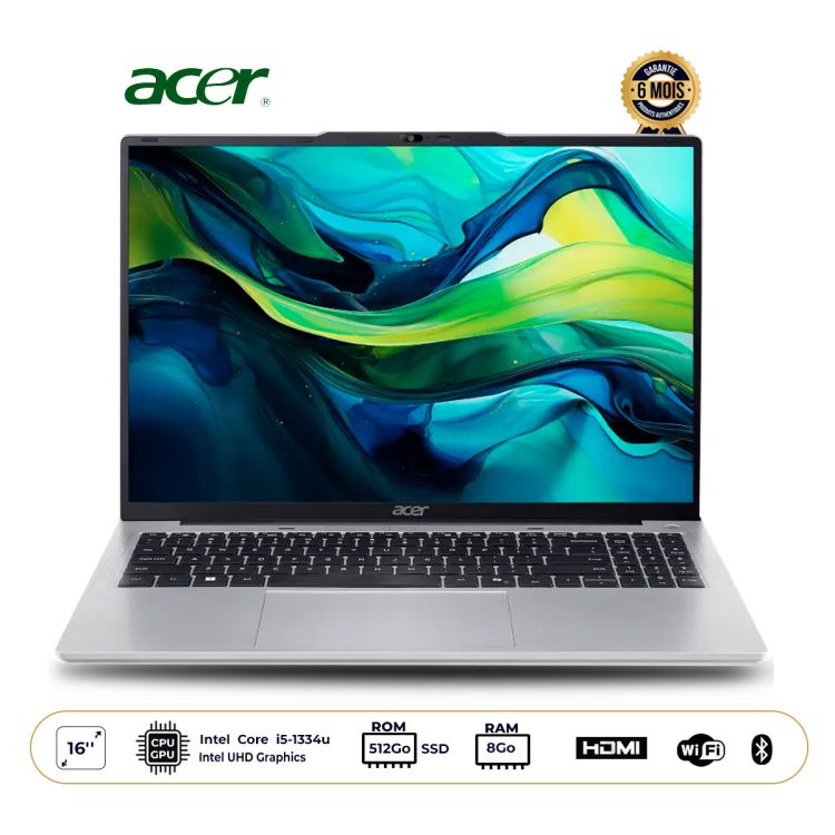Laptop - Acer Aspire Lite - 512 GB SSD - 8 GB RAM au prix Cameroun