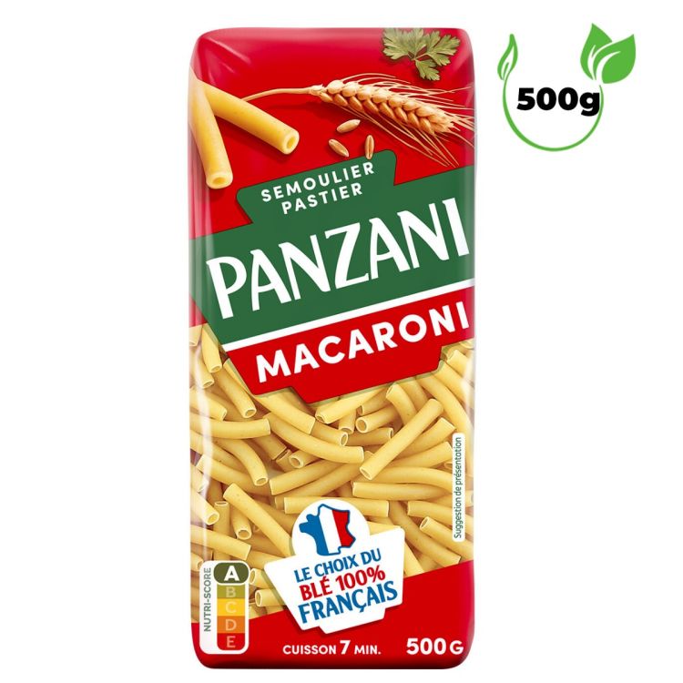 Pâtes alimentaires - Panzani - Macaroni Court - Sachet de 500g