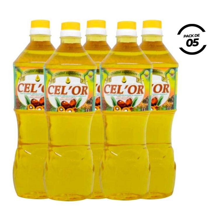 Pack de 5 bouteilles Huile Extra Raffinée CEL'OR - (Prix en fcfa) | Glotelho Cameroun