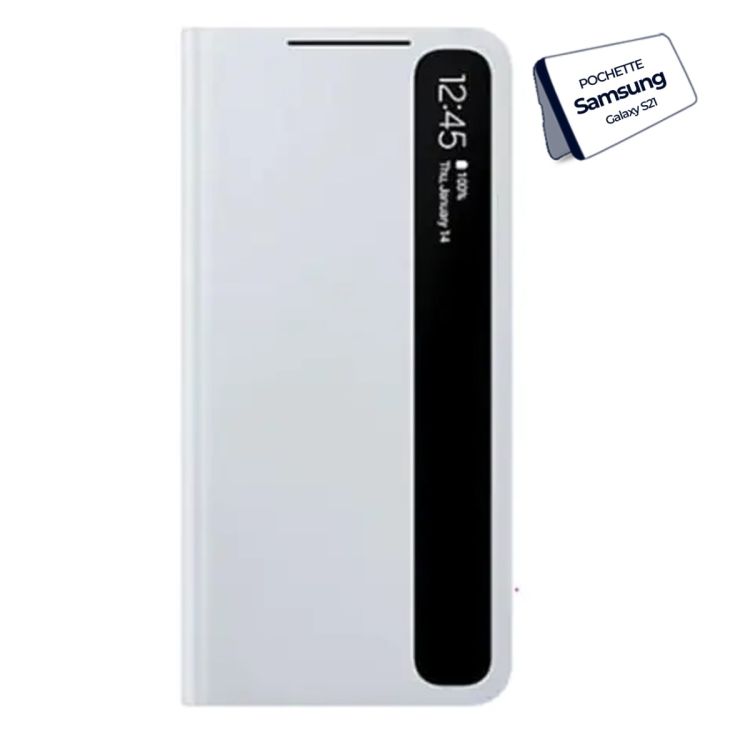 Pochette pour Samsung Galaxy S21  Clear view cover | Glotelho  Cameroun