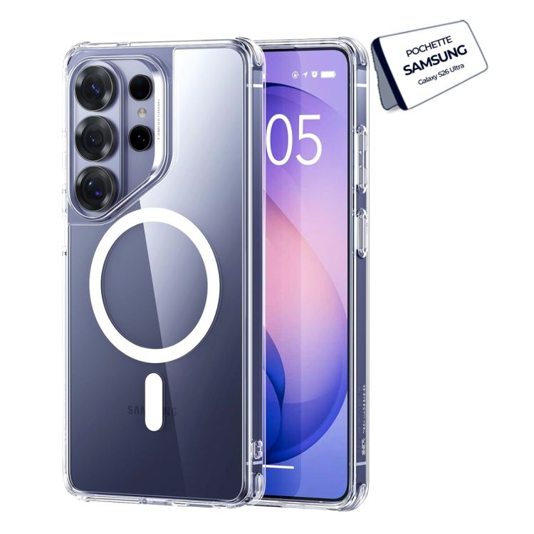 Pochette arrière Transparente Magsafe pour Samsung Galaxy S26 Ultra