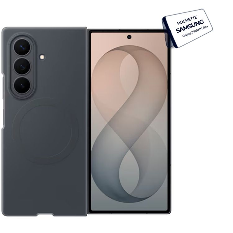 Pochette Originale Samsung - Silicone Magnet Case - Pour Samsung Galaxy Z Fold 8 Ultra - Film de protection inclus