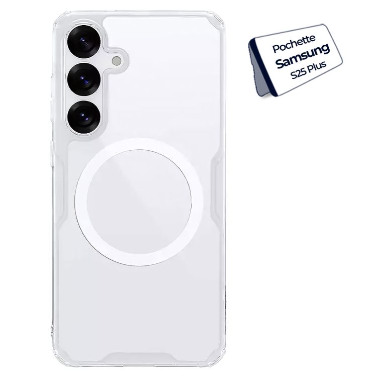 Nillkin Nature TPU Pro transparent magnetic pouch for Samsung Galaxy S25 Plus (Galaxy S25+) - price Cameroon