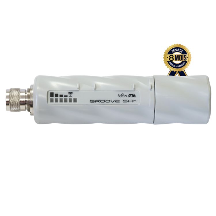 Point d'accès/CPE Extérieur - MikroTik Groove A-5Hn - RBGrooveGA-52HPacn - Antenne Omnidirectionnelle 6 dBi - 6 Mois