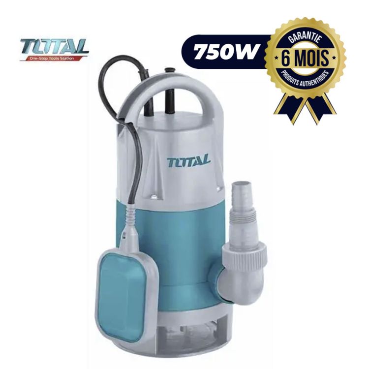 Pompe à eaux usées submersible - Total TWP87501 - 750W 1HP - Garantie 6 Mois | Gloteho Cameroun