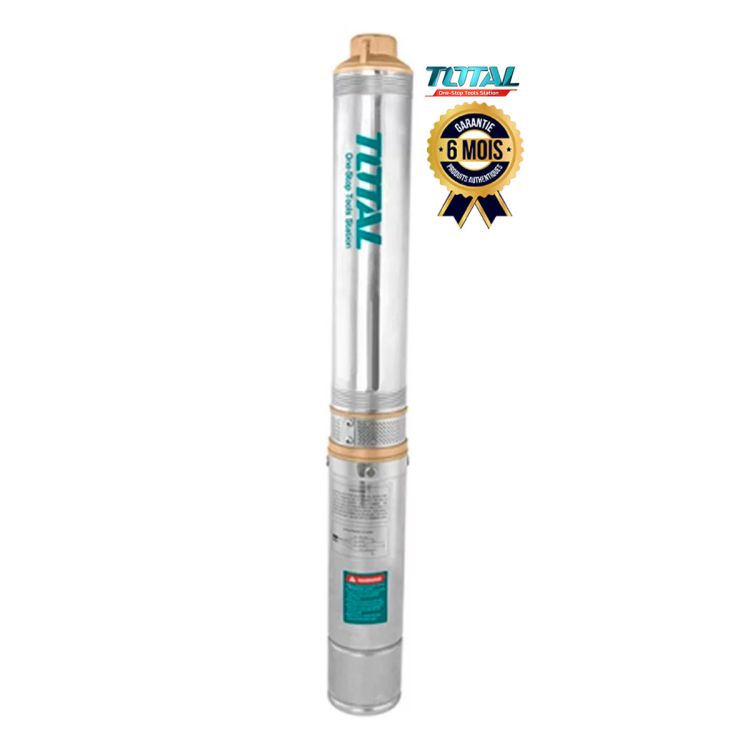 Pompe Immergée TOTAL TWP522001 - 2200W (3HP) - Pompe pour Puits profond - 6 Mois