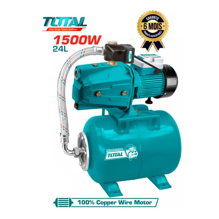 Pompe surpresseur automatique prix en fcfa - TOTAL TWP415006 - 7500 W - 6 Mois | Glotelho Cameroun