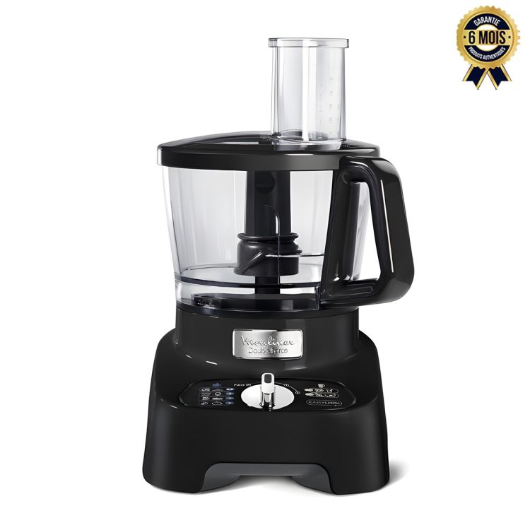 Robot Multifonction Moulinex Double Force, 2 bols, noir, garantie 6 mois sur Glotelho Cameroun. 