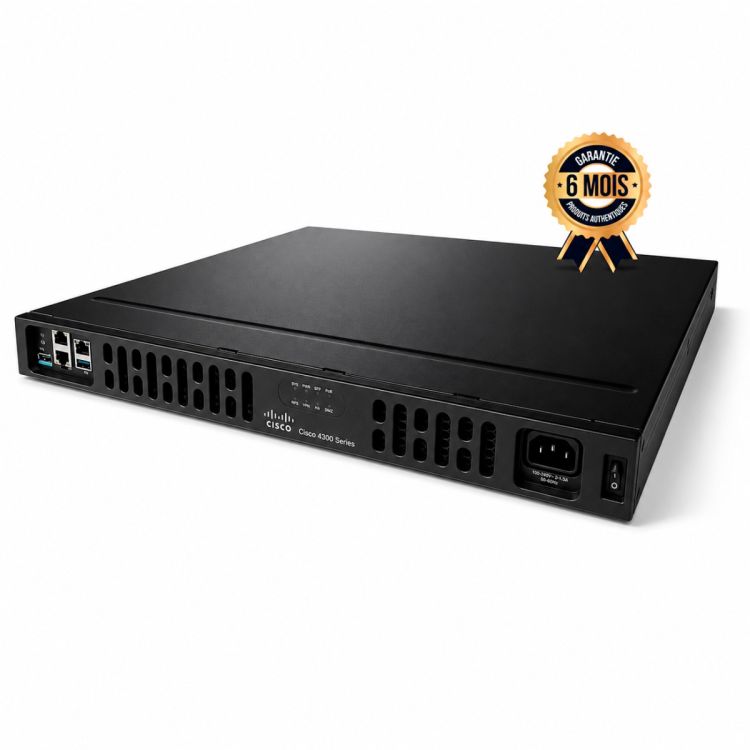 Routeur Cisco ISR 4331K9  3 Ports Gigabit (RJ-45 + SFP), garantie 6 mois, disponible au Cameroun chez Glotelho. 