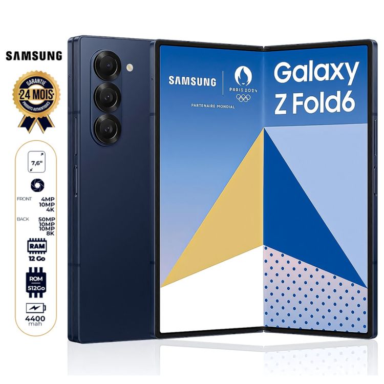 Samsung Galaxy Z Fold6 - 512 Go au meilleur prix sur Glotelho Cameroun