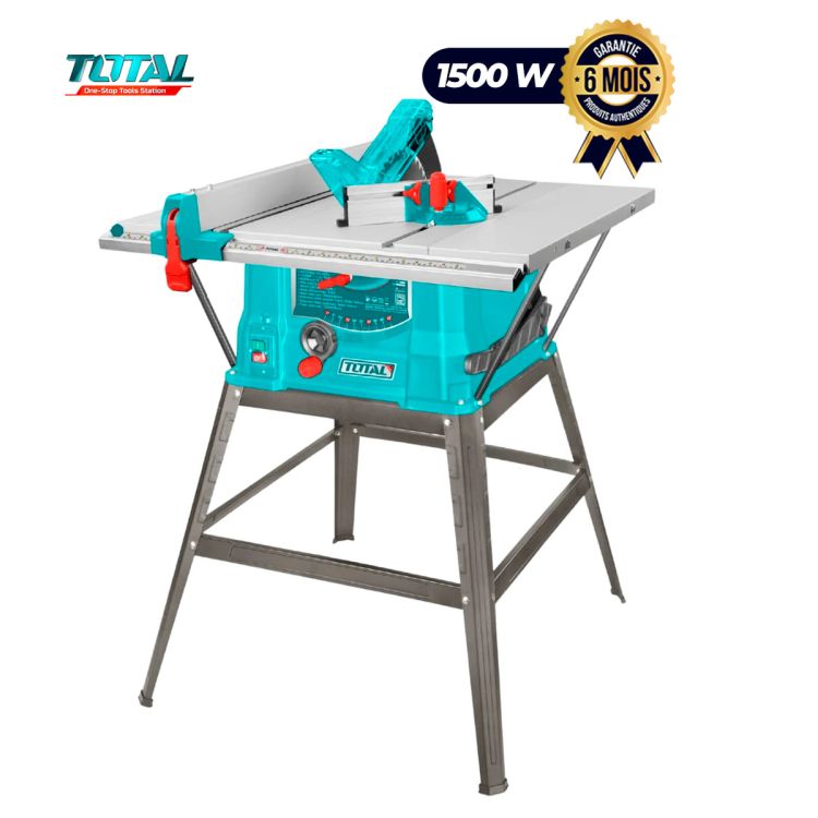 Scie circulaire sur table prix en fcfa - TOTAL TS5152548 - 500W - 4500 RPM - Lame 254 × 16 mm| Glotelho Cameroun