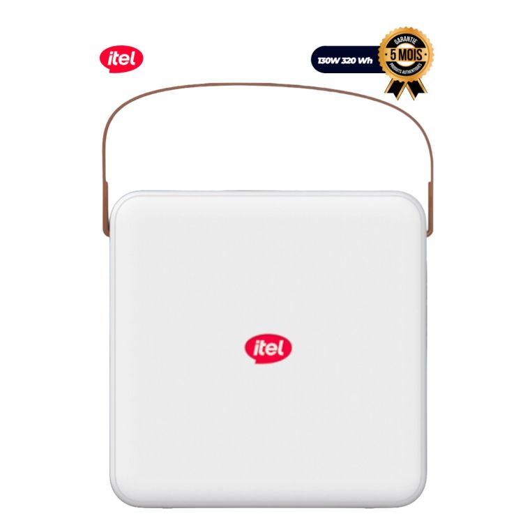 Station d’alimentation portable Itel IESS‑320T EU – 130W – 320Wh / 100 000 mAh – Multi‑appareils – Garantie 5 ans