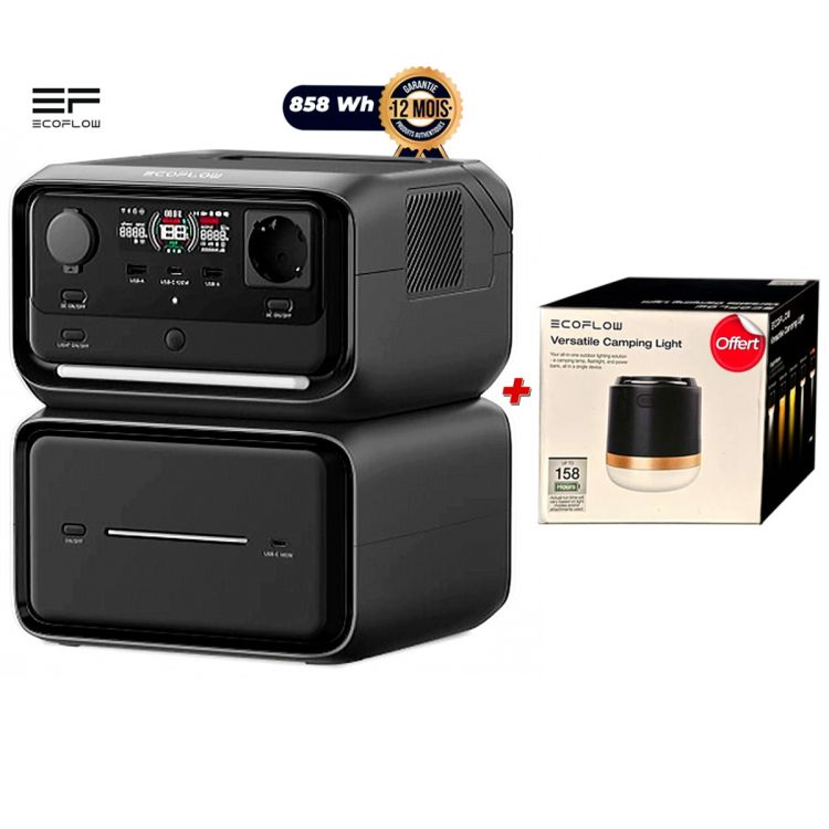 Station énergie EcoFlow RIVER 3 Plus 286 Wh + Lampe de camping polyvalente EcoFlow Offerte