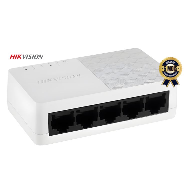 Switch 05 ports Fast Ethernet prix en fcfa - HikVision DS-3E0105D-O - 6 Mois | Glotelho Cameroun