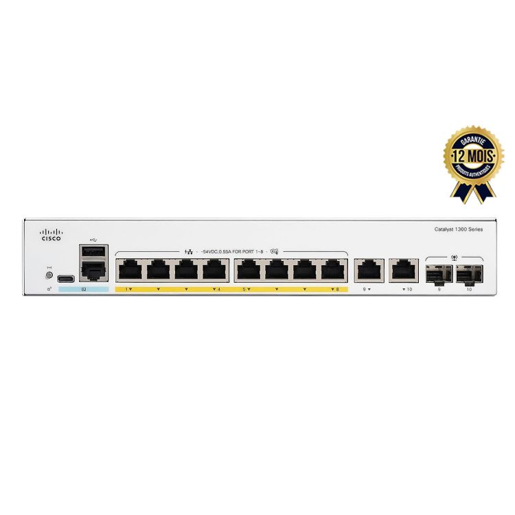 Switch Cisco Catalyst C1300-8P-E-2G – 8 Ports