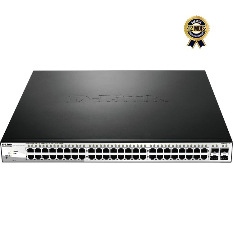 Switch D-Link DGS-1210-52MP – PoE+ Gigabit Smart Managed – 52 Ports