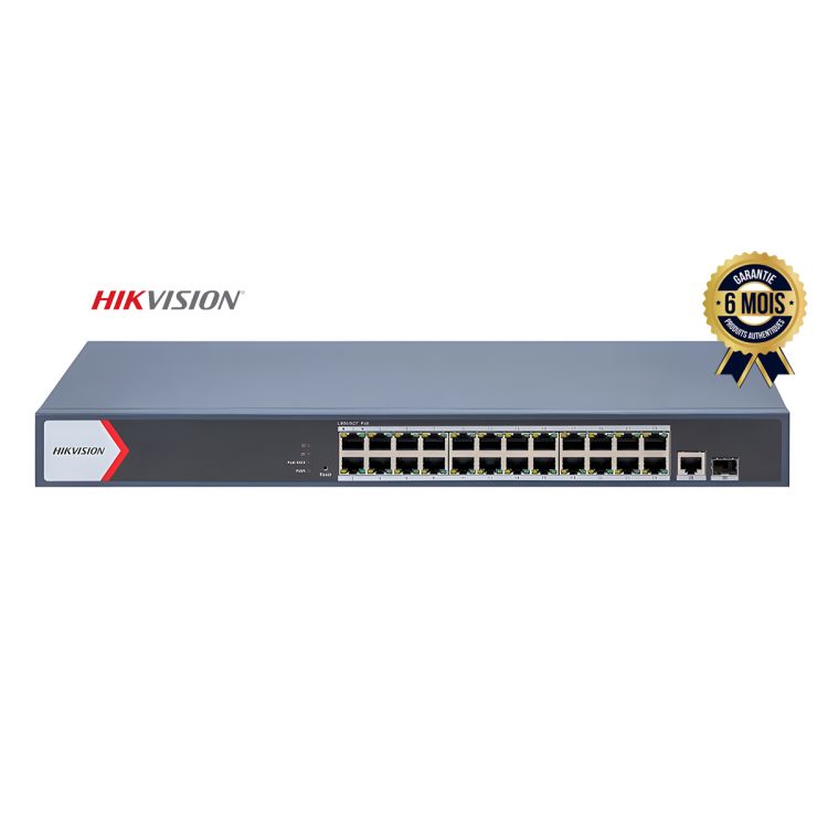 Switch gigabit manageable 24 ports POE Prix en fcfa - Hikvision  DS-3E1526P-EI - 6 Mois| Glotelho Cameroun
