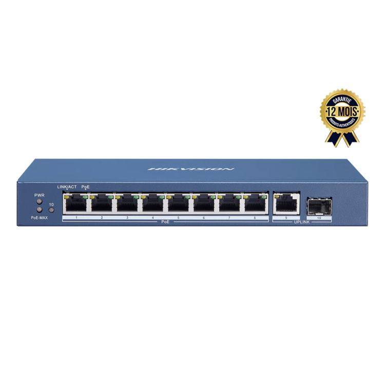 Switch Hikvision DS-3E0510P-E/M – 10 Ports Gigabit