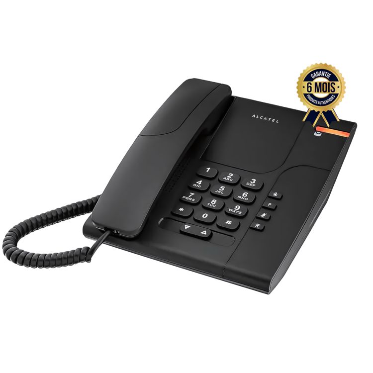 Téléphone fixe filaire de bureau prix en fcfa - Alcatel Temporis 180 - Compact et mural | Glotelho Cameroun