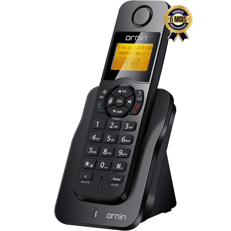Téléphone fixe sans fil prix en fcfa - Ornin D1005 - Pour le domicile - Technologie ECO| Glotelho Cameroun