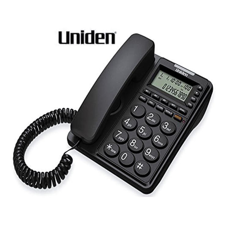 Téléphones filaires à ligne unique Uniden CE6409 |Glotelho Cameroun