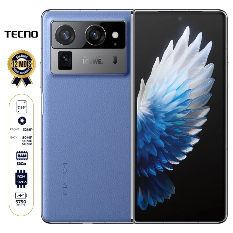 Tecno Phantom V Fold2 - 512 Go prix Cameroun chez Glotelho