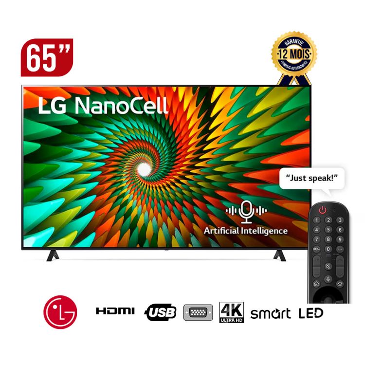 TV Smart LG Nanocell 65 pouces en vente au meilleur prix sur Glotelho