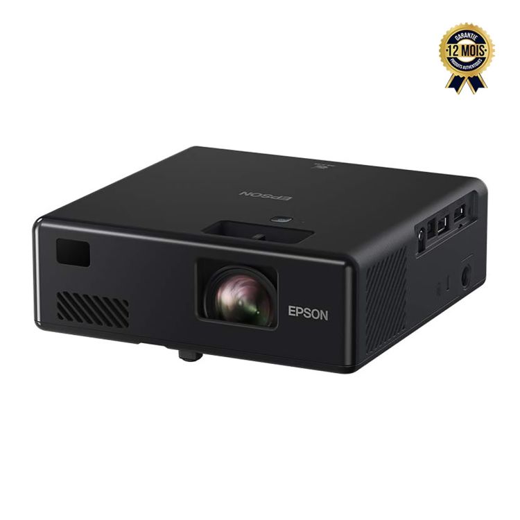 Vidéoprojecteur Laser 3LCD Full HD - Epson - EF-11 EpiqVision Mini - 1000 Lumens - Source Laser 20 000H - Écran 30 à 150 Pouces  - Ultra Compact - Garantie 12 mois