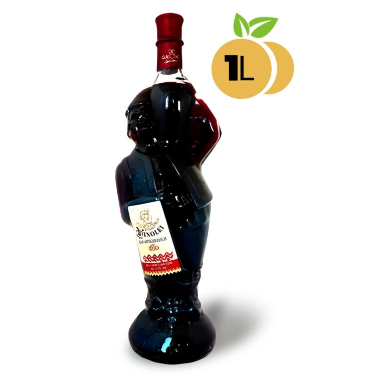 Vin rouge doux - Garling Vinolej - Saveur fruitée et onctueuse - 1 Litre - 12% ALC
