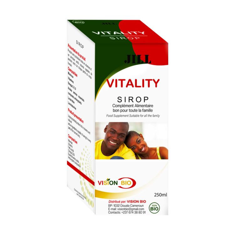 VITALITY - Complément Alimentaire - Sirop - 250 ml  | Glotelho Cameroun