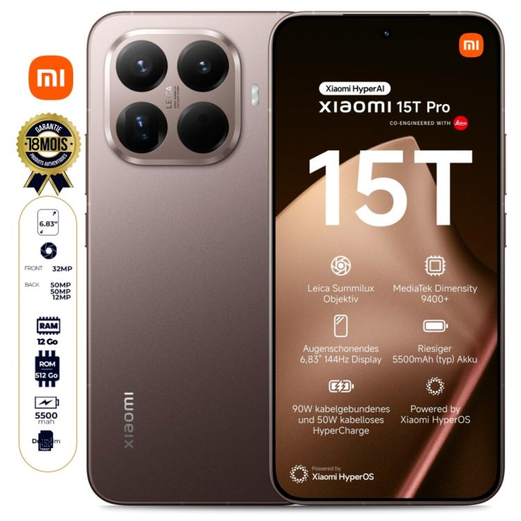 XIAOMI MI 15T Pro - 512 Go prix Glotelho