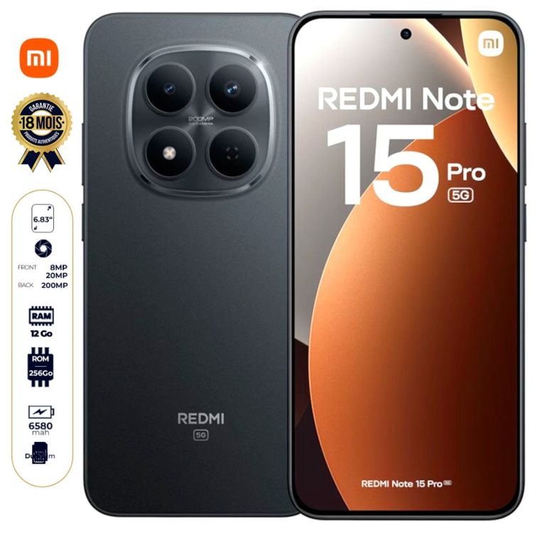 Xiaomi Redmi Note 15 Pro 5G prix Glotelho