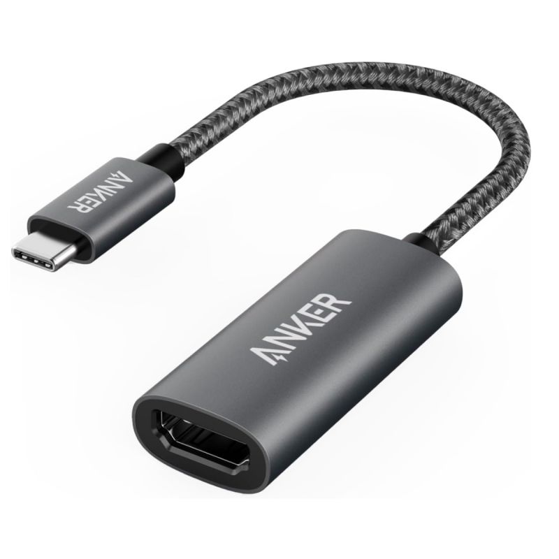 Adaptateur USB-C vers HDMI – ANKER – 4K 60Hz – Plug & Play – Compatible PC/tablette/smartphone