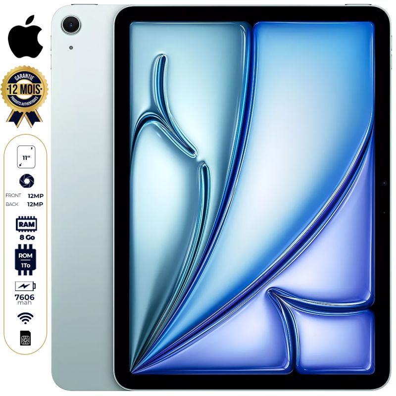 Apple iPad Air (2024) - Apple M2 - 1 To - 8 Go RAM - 11