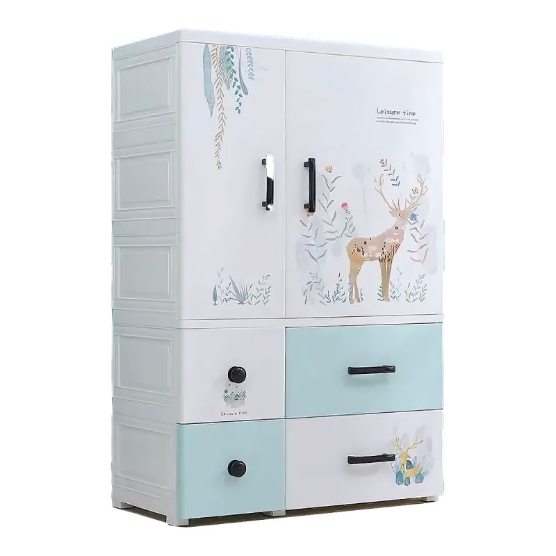 Armoire Bébé TheTickleToe - Plusieurs motifs et couleurs - Blanc-Vert