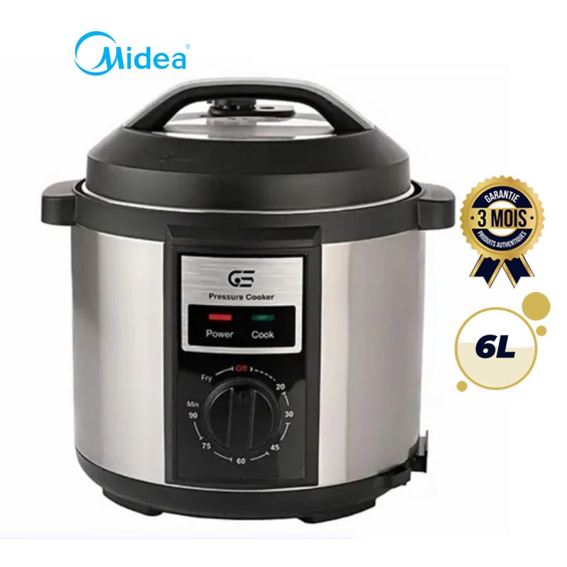 Auto Cuiseur Manuel Multi-Fonction MIDEA - 6L - 1000W avec minuterie, en vente sur Glotelho.