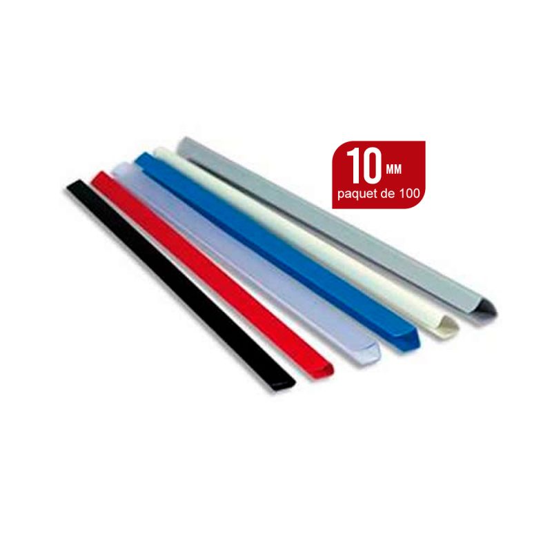 Baguette de reliure Serodo 10 mm - Lot de 100